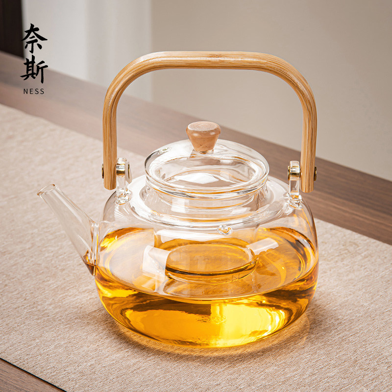 2025新款围炉煮茶壶单壶耐高温大容量加厚玻璃烧水壶茶具泡茶专用