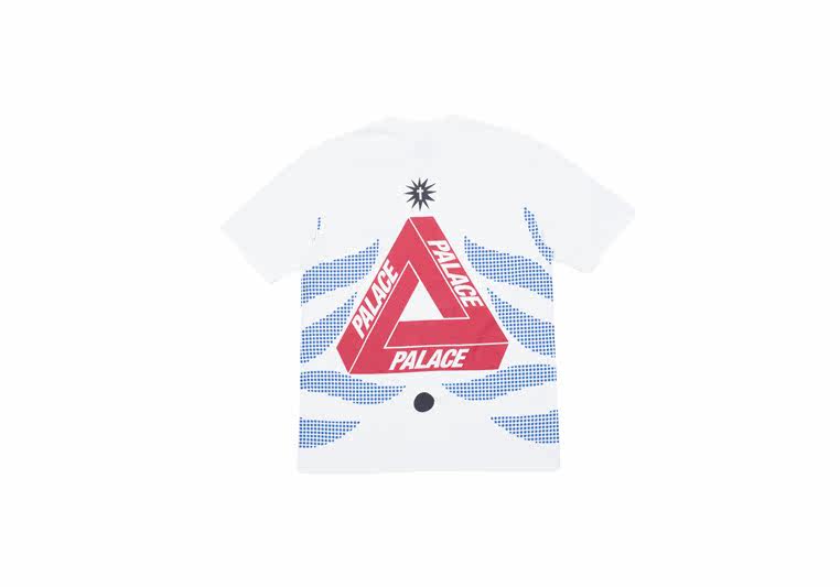 Chaopai PALACE printing letter triangle LOGO Cross blow Ripple T-shirts Short sleeved T-shirtin the Men's clothing, T-shirt  category - from Buy2taobao.com to provide professional Taobao agent buy service
