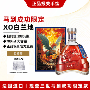 【买一瓶送一瓶】法国进口理查三世马到成功限定XO白兰地40度洋酒