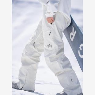 awka2025单板滑雪裤女款男防风防水滑雪服裤子Primalo棉RECCO保暖
