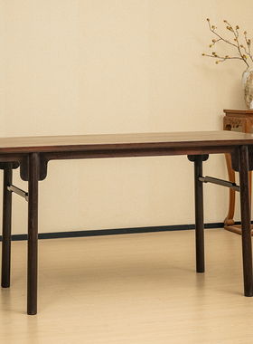 红木夹头榫刀牙板画案