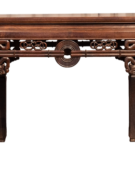 清中期红木拱璧纹八仙桌明清古典老家具古董收藏真品老红木文方桌