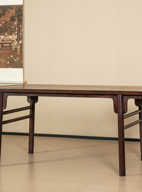 红木夹头榫刀牙板大画案