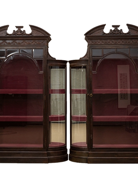 民国柚木西洋酒柜一对