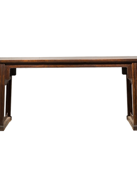 榫刀平头案明清古典风书桌老红木