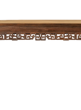 红木透雕夔龙纹独板画桌