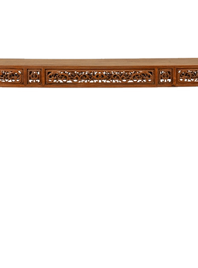 黄花梨透雕螭龙捧寿四面平条桌