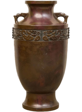 藏六款青铜花器艺术品装饰摆件