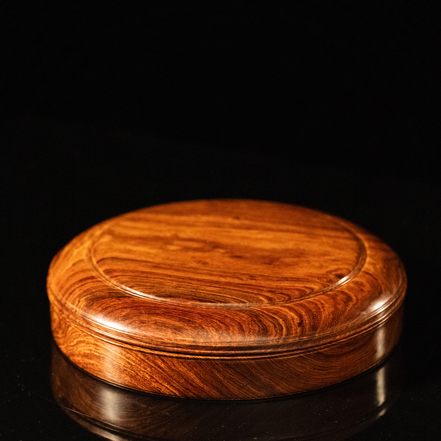 黄花梨一木整挖盖盒中式家居装饰摆件海南黄花梨降香黄檀木雕香盒