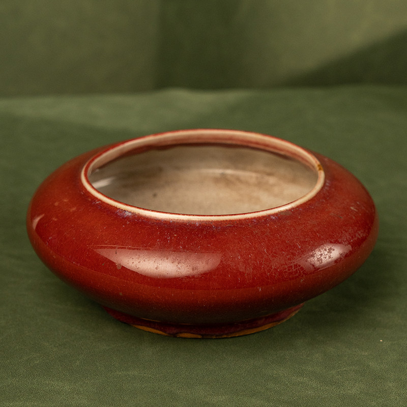 清代钧釉洗老物件收藏品文玩古董真品瓷器艺术品文房雅器水洗摆件