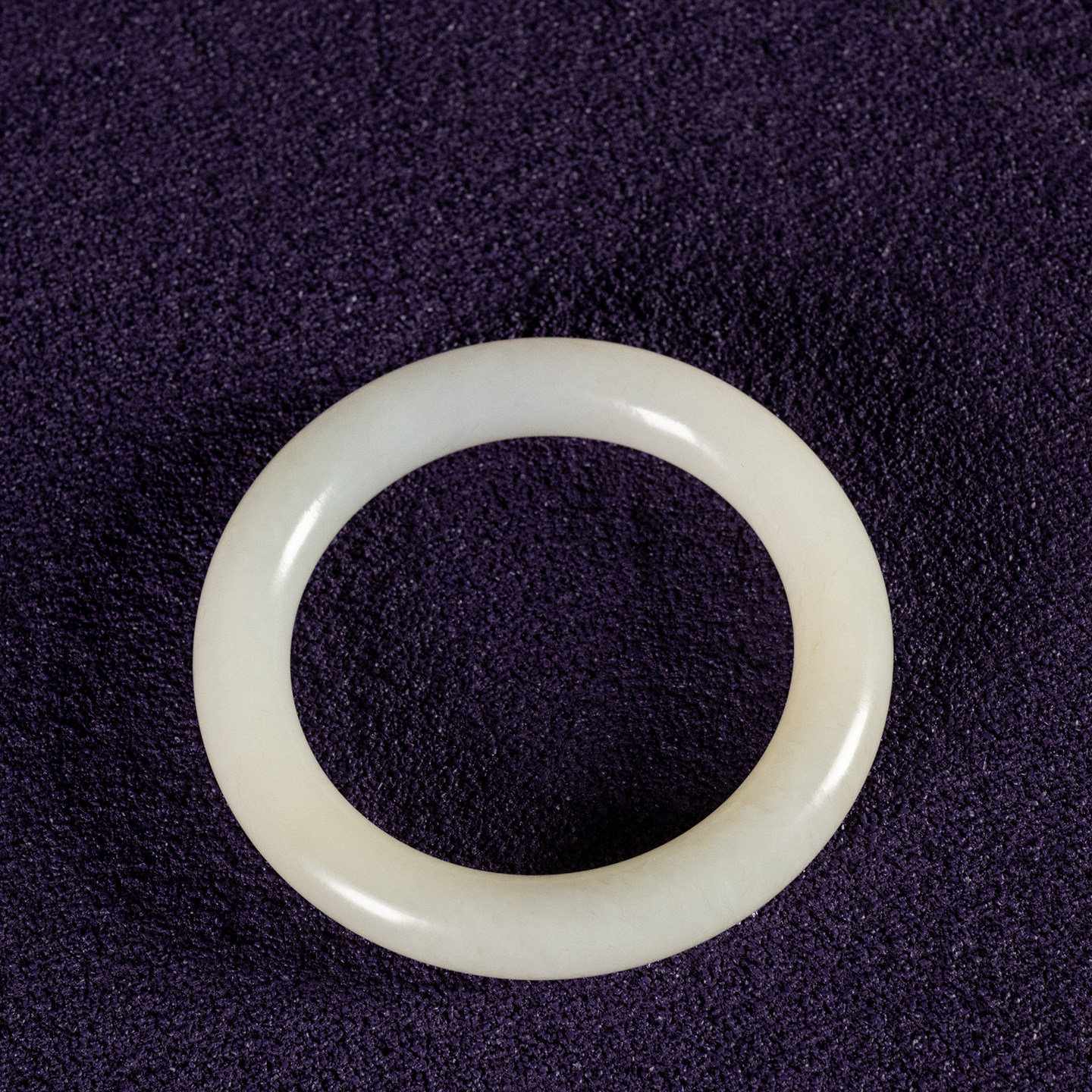 清代 玉镯文玩古董玉器收藏真品圈口：55mm 和田玉雕手镯57.7g