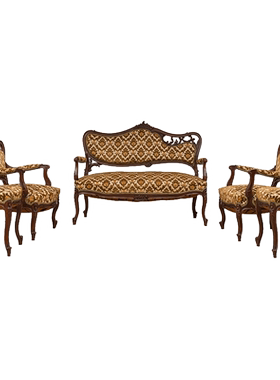 民国西洋软包沙发成套