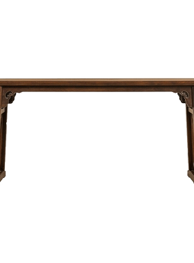 红木夹头榫如意云纹翘头案