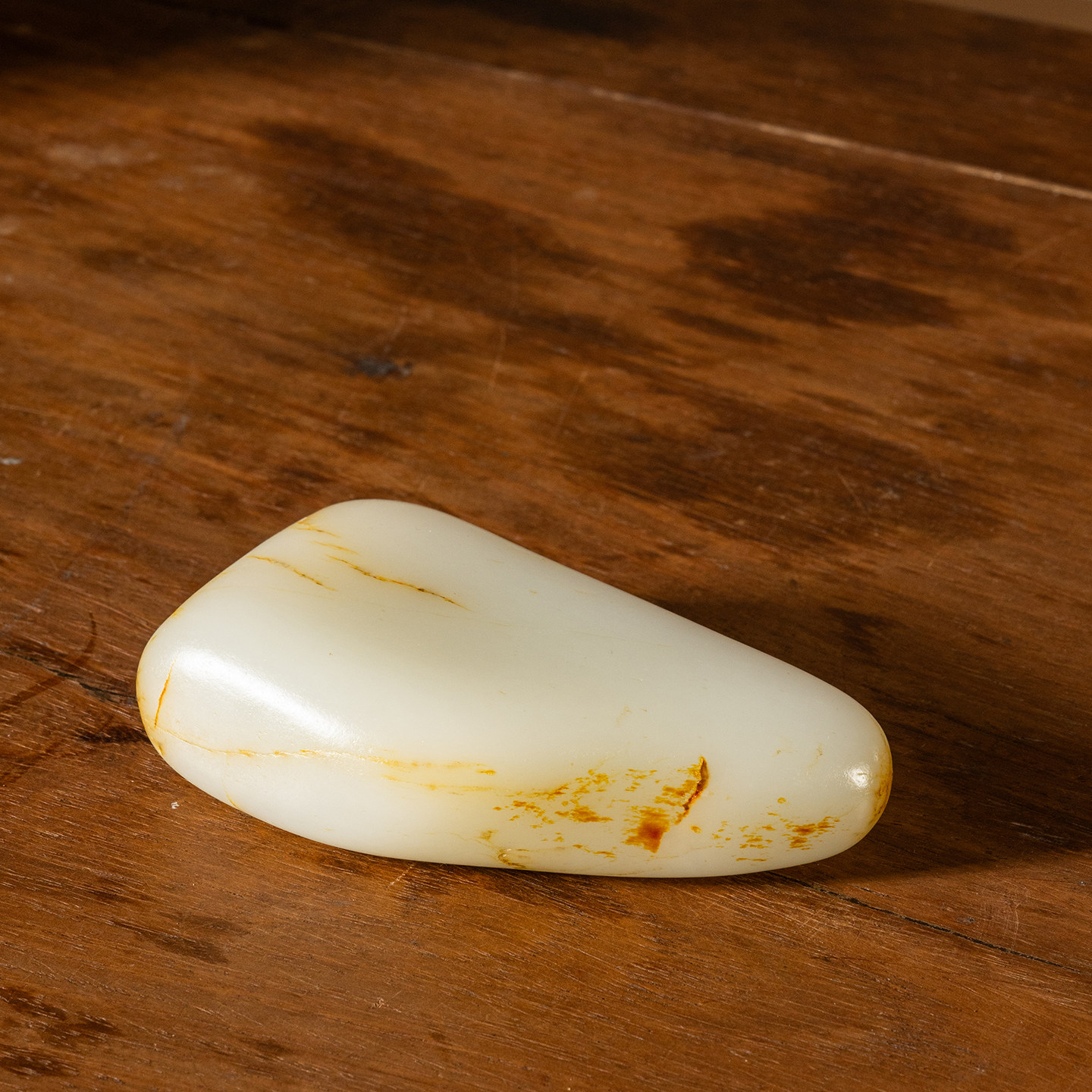 和田玉籽料原石玉器收藏真品新疆天然和田玉原石手把件摆件409g