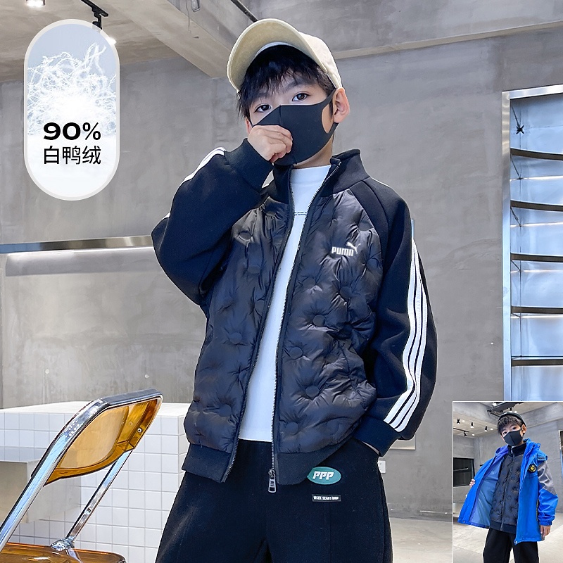 奥莱专柜男童校服神器棉服冬夹棉