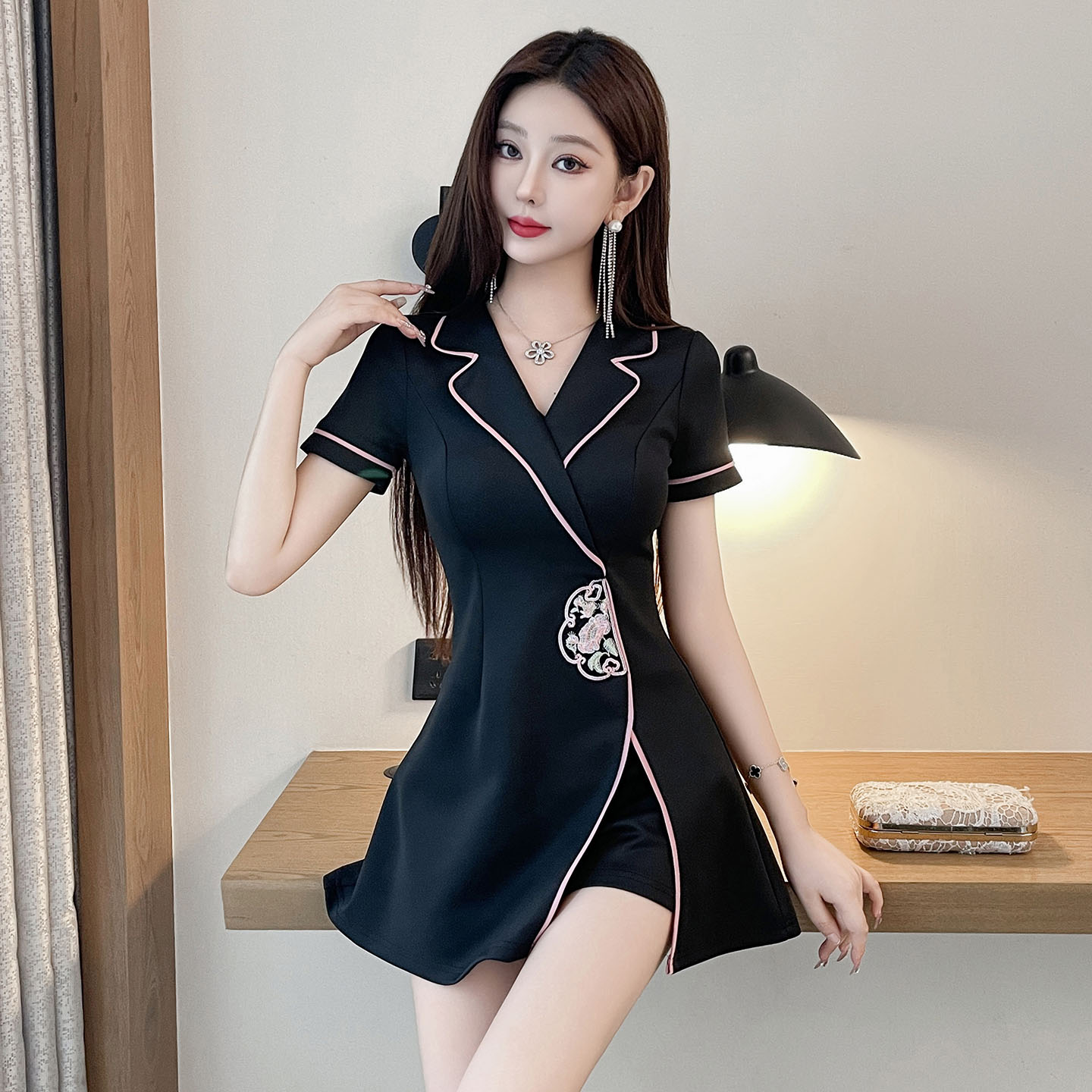 足浴技师工作服高端美容院养生馆spa足疗店按摩技师衣服气质套装