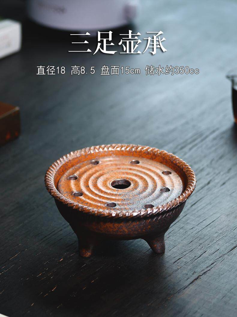 听Potju新型储水壶与家用干泡茶桌小茶盘功夫茶具壶拖把粗陶干泡
