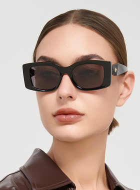 Hickmann摩登复古潮酷太阳镜前卫高级感潮流墨镜女