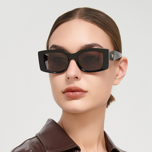 Hickmann摩登复古潮酷太阳镜前卫高级感潮流墨镜女