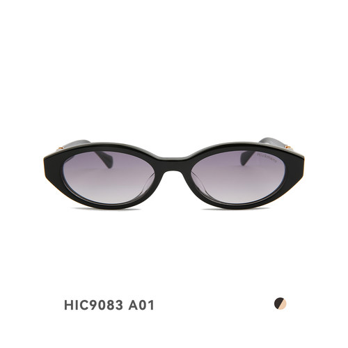 Hickmann毛林林同款复古猫眼窄框墨镜海歌漫高级感太阳镜 HIC9083