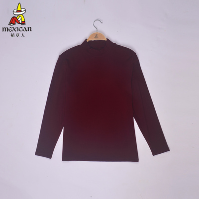 稻草人男士秋冬加绒保暖上衣德绒半高圆领外穿打底秋秋衣54113