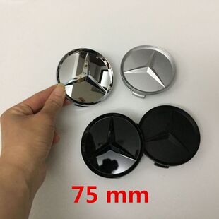 奔驰轮毂盖标 电镀轮毂中心盖S32S350S500R350ML350GL450轮胎标志