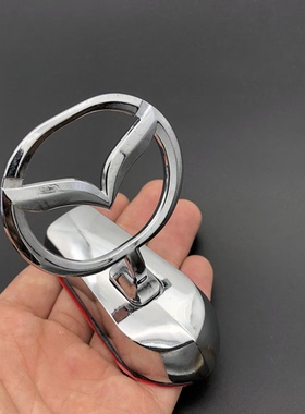 马自达车标贴马5 马6 马8 马2 CX-5改装专用车头立标贴金属引擎盖