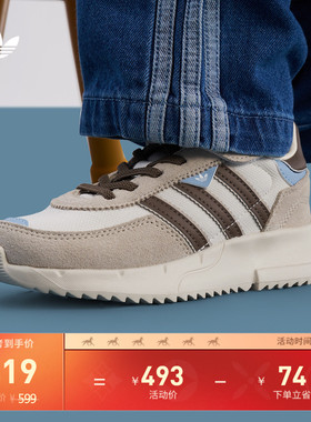 男小童RETROPY F2 CF EL C魔术贴经典运动鞋adidas阿迪达斯三叶草
