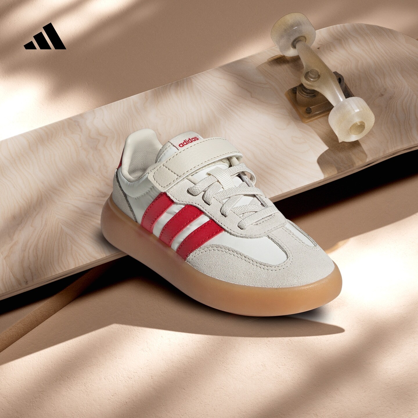 小童「果冻T头鞋」BARREDA DECODE EL德训鞋adidas阿迪达斯轻运动