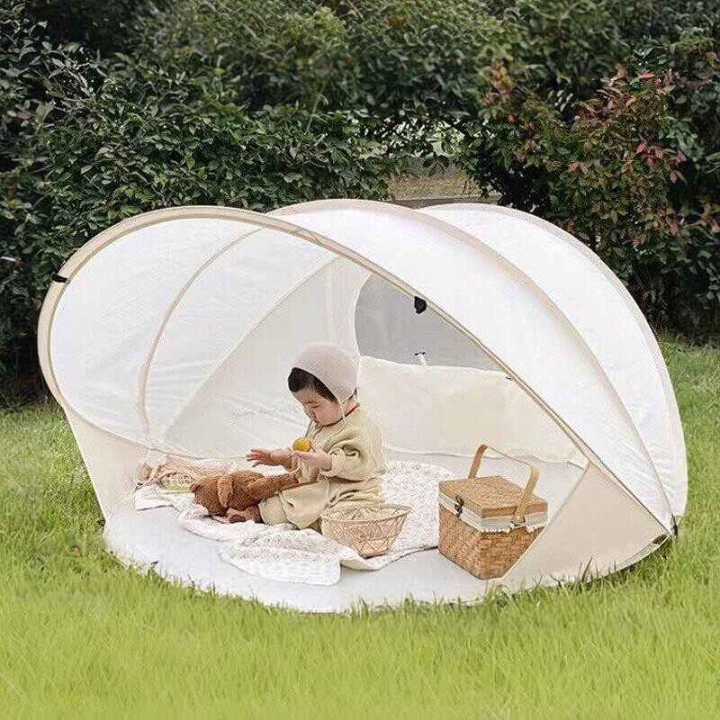 韩国ins儿童防晒速开露营帐篷