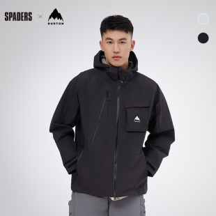 BURTON伯顿SS25春季新品男士DRYRIDE 3L外套防泼水透气 黑桃雪具