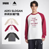 SS26春夏户外系列新品 男女 ADFJ BURTON SLOGAN长袖 T恤宽松运动