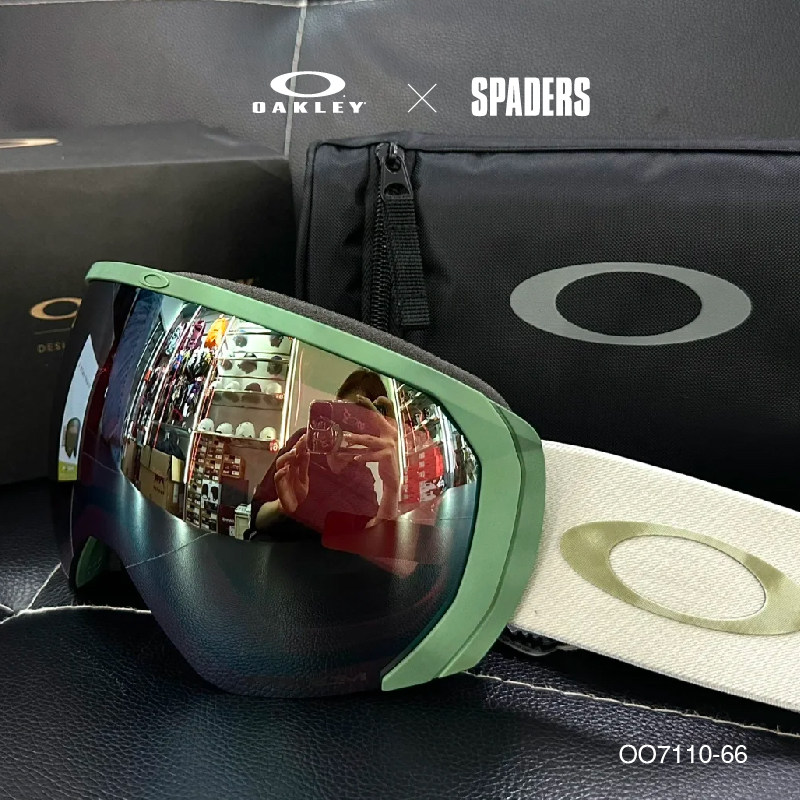 oakley 23/24新款单板滑雪眼镜 flight path l 防雾防风 黑桃雪具