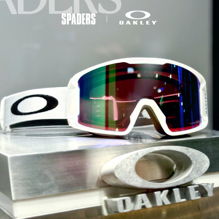 OAKLEY 热卖新款单双板滑雪眼镜防雾 LINE MINER岩矿 黑桃雪具