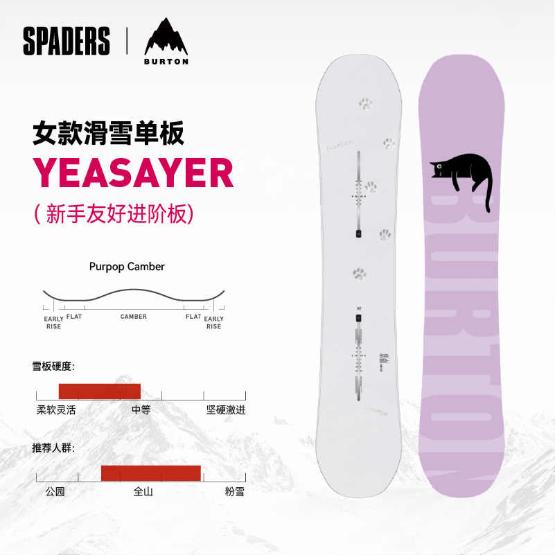 BURTON女款单板滑雪板YEASAYER图片