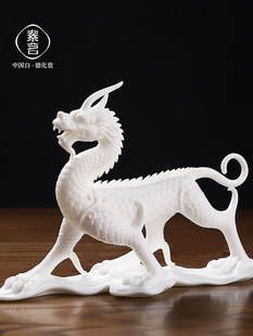素茗新中式陶瓷四大神兽青龙白虎家居客厅酒柜书房博古架装饰摆件