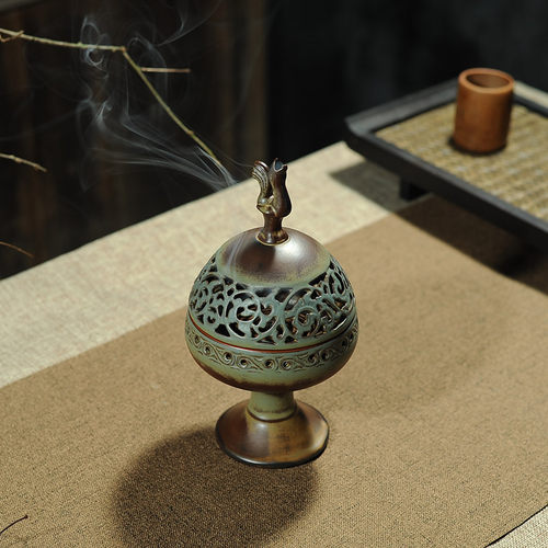 素茗陶瓷仿古博山炉盘香