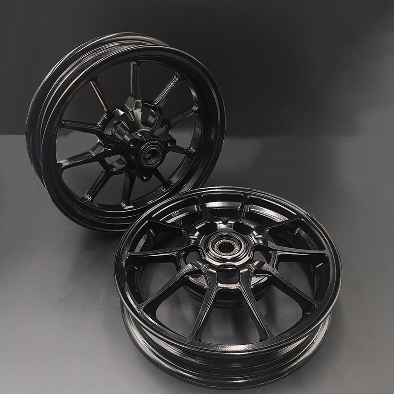 林海酷奇10寸前后轮毂福喜巧格鬼火100CC前后轮毂凌鹰100前后钢圈