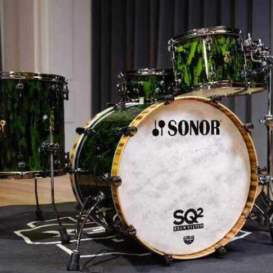 Sonor SQ2 架子鼓 爵士鼓 5鼓标尺 带军鼓