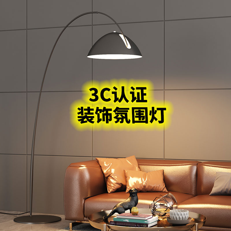 全光谱落地钓鱼灯客厅卧室沙发边酒店立式台灯现代简约设计感北欧