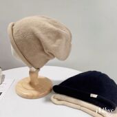 洋气女童针织帽时尚 秋冬款 儿童毛线帽韩版 穿搭潮童堆堆帽包头冷帽