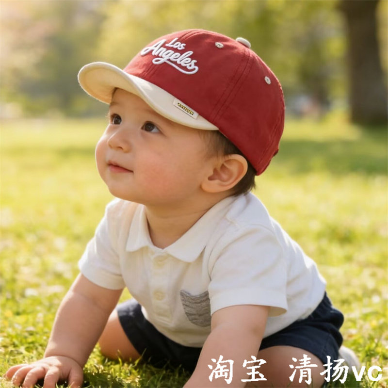 宝宝鸭舌帽春秋季婴儿帽子男女童幼儿防晒软檐帽休闲1岁2小孩帽子