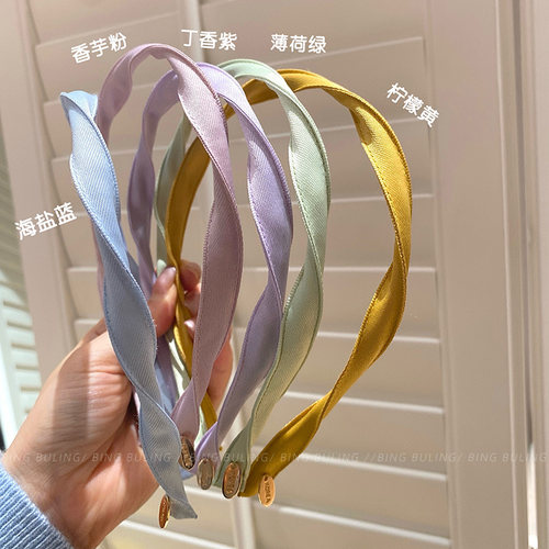 彩色丝带不勒头外出发箍