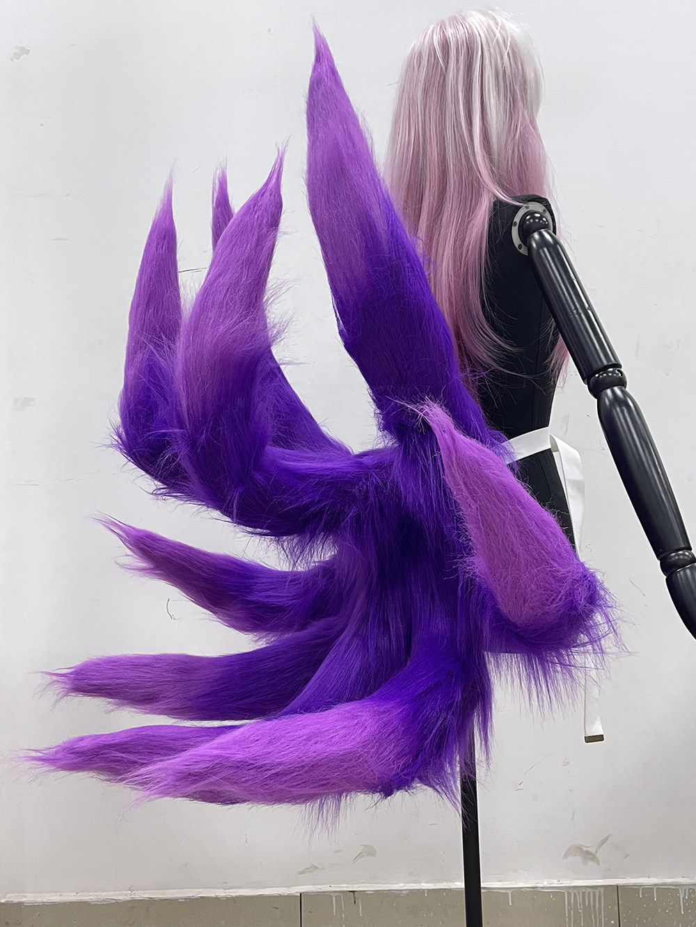 (可造型)英雄联盟lol魔女阿狸尾巴九尾狐尾巴紫色COS毛绒道具定制