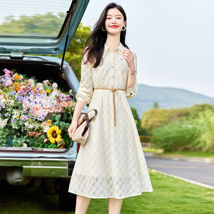 气质淑女长袖 苏醒 连衣裙 时尚 新品 乐园正品 2022年秋季