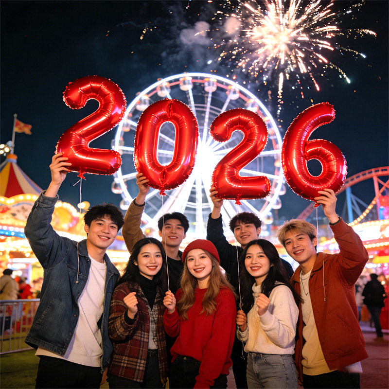 2026跨年晚会新年拍照道具手拿数字气球贺新马年拍摄氛围布置装饰,节庆用品/礼品,气球,淘宝优惠券,粉丝福利购,淘宝优惠卷