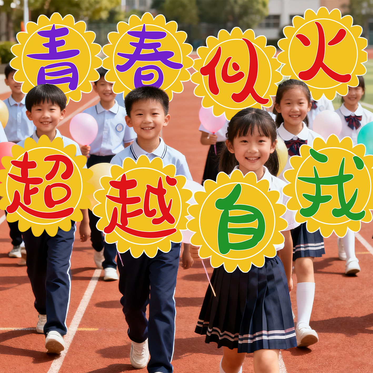 运动会开幕式入场创意手举牌展示