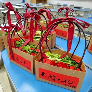 束脩之礼束脩六礼牛皮包装盒毕业季谢师礼开学礼送老师手提礼物盒