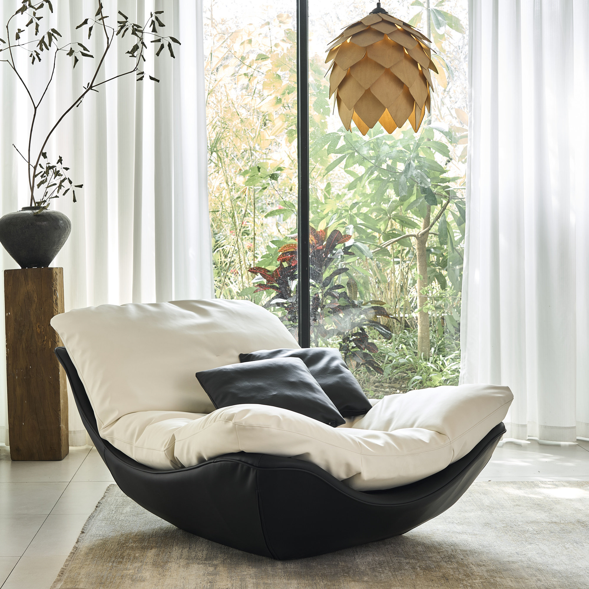 Positano 单人沙发椅懒人沙发轻奢高级感窝窝椅可睡可躺躺椅客厅,住宅家具,皮艺沙发,淘宝优惠券,粉丝福利购,淘宝优惠卷