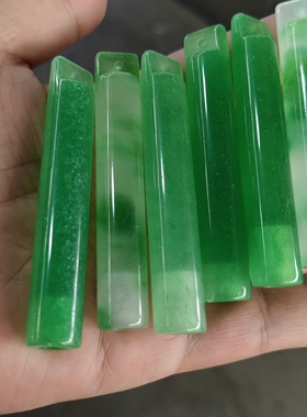 玉阅珠宝天然石英岩飘花翎管项坠